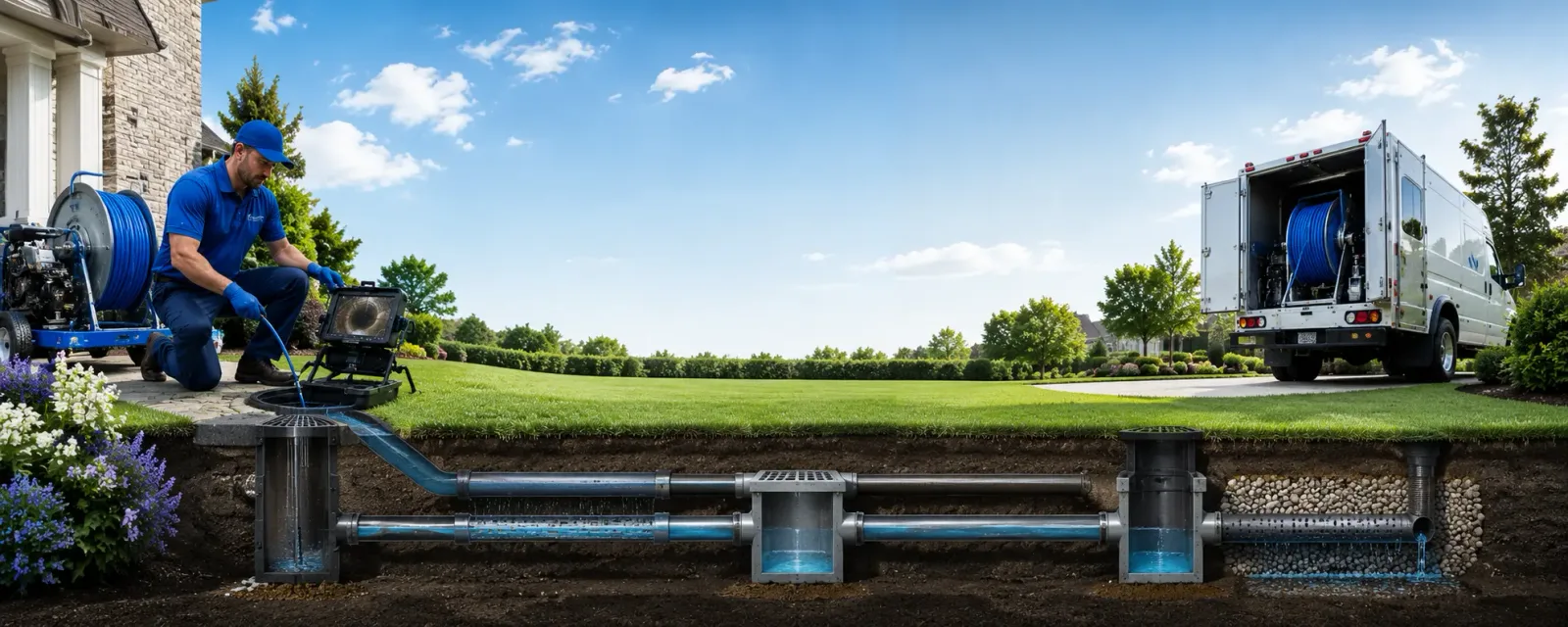Outdoor drain cleaning information for Schriever, LA